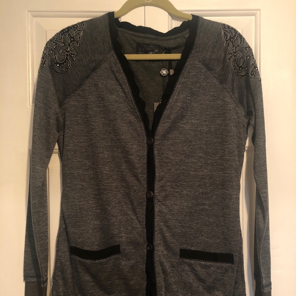 NWT Miss Me Cardigan w/Decorative Shoulder Detail